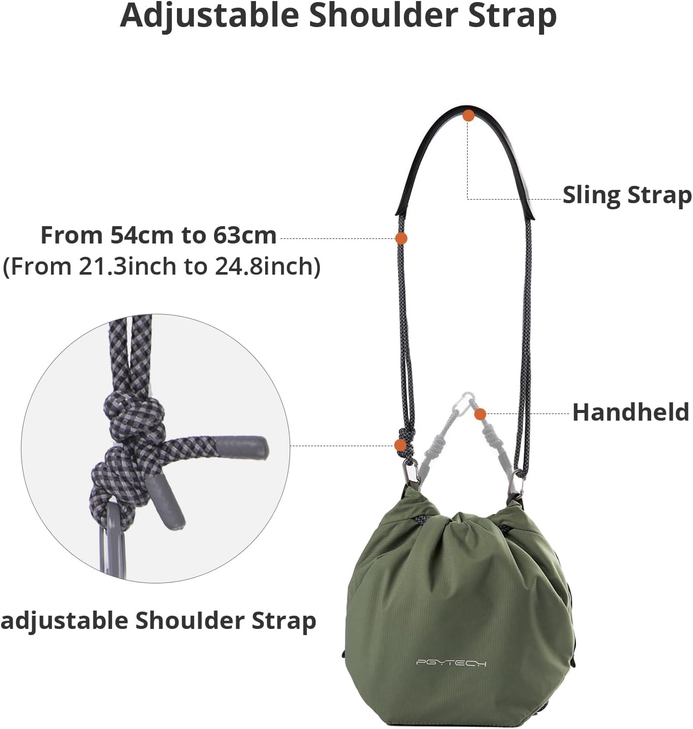 PGYTECH OneGo Drawstring Small Camera Bag, Soft Cute Camera Pouch Handbag compatible with Mirrorless Cameras/Nikon/Canon/Sony/Fuji Camera Case