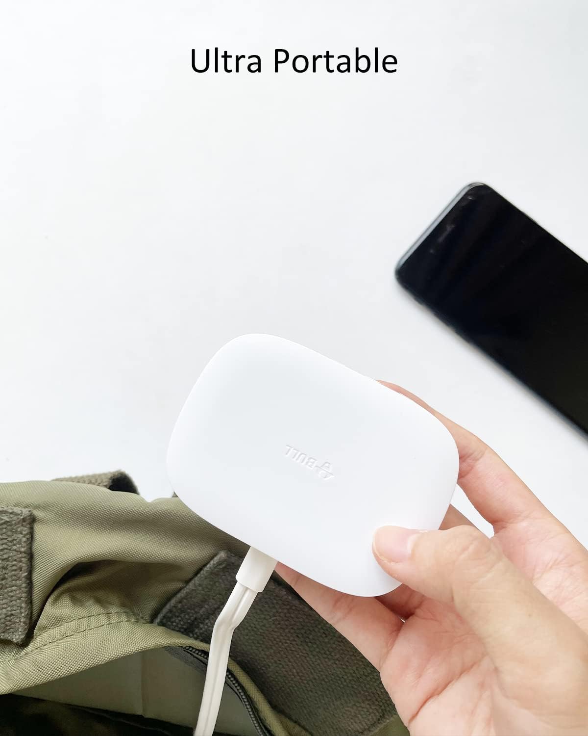 USB Charging Station 4 Port - BULL USB Charger Block Multiple, Wall Charger Cable White 6ft Charging Hub for Multiple Devices (ULlisted)