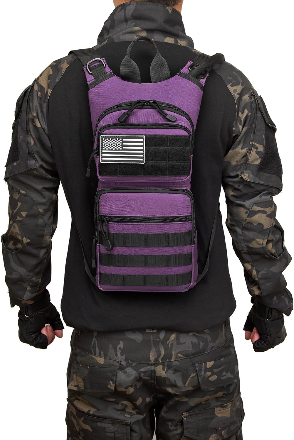 ATBP Insulated Water Hydration Pack Bag with 3L TPU Bladder Tactical Molle Hydration Backpack for Hiking Cycling Running