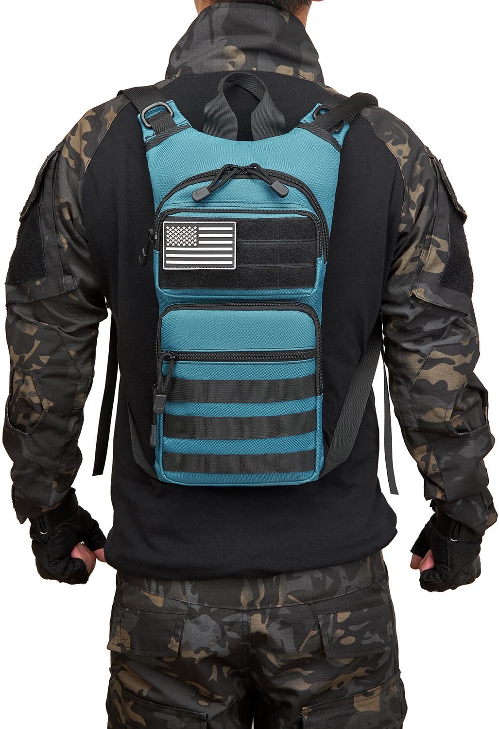 ATBP Insulated Water Hydration Pack Bag with 3L TPU Bladder Tactical Molle Hydration Backpack for Hiking Cycling Running