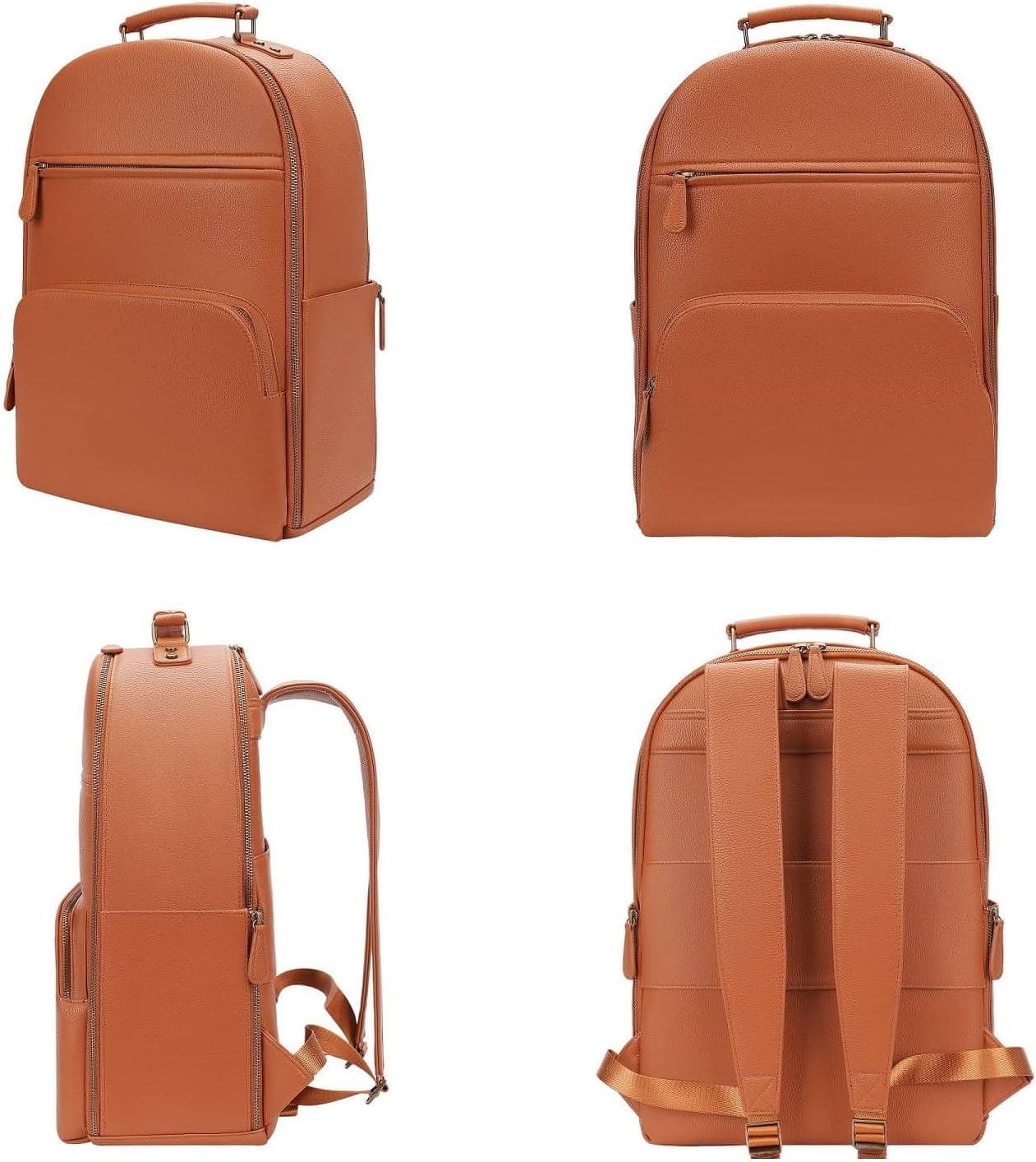 Camera Backpack Classic PU Leather for DSLR, Professional Camera Bag for Photographers with 15 Inch Laptop Compartment Large 20L