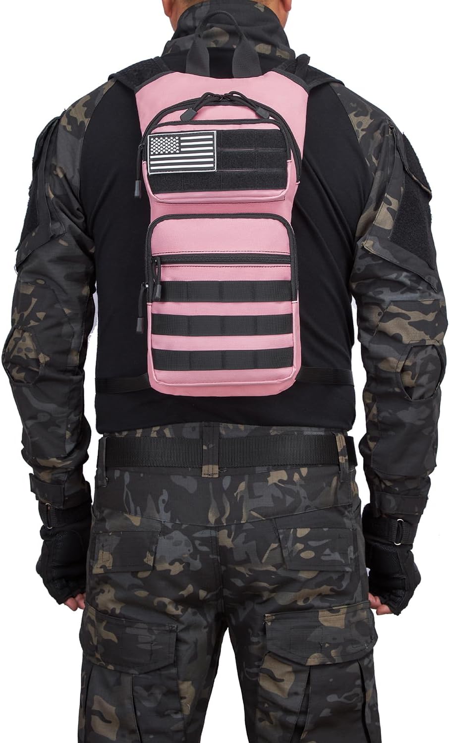 ATBP Insulated Water Hydration Pack Bag with 3L TPU Bladder Tactical Molle Hydration Backpack for Hiking Cycling Running