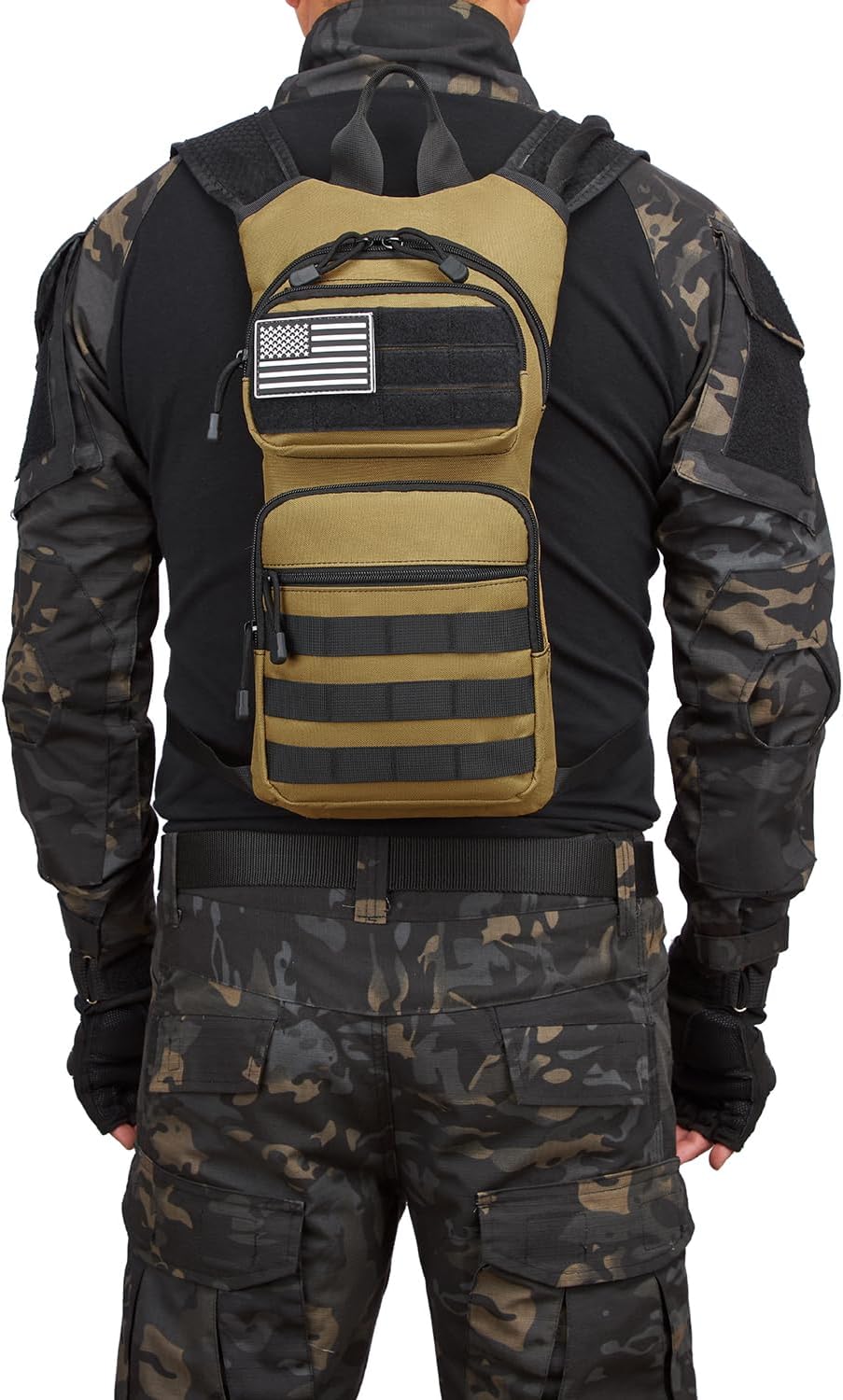 ATBP Insulated Water Hydration Pack Bag with 3L TPU Bladder Tactical Molle Hydration Backpack for Hiking Cycling Running