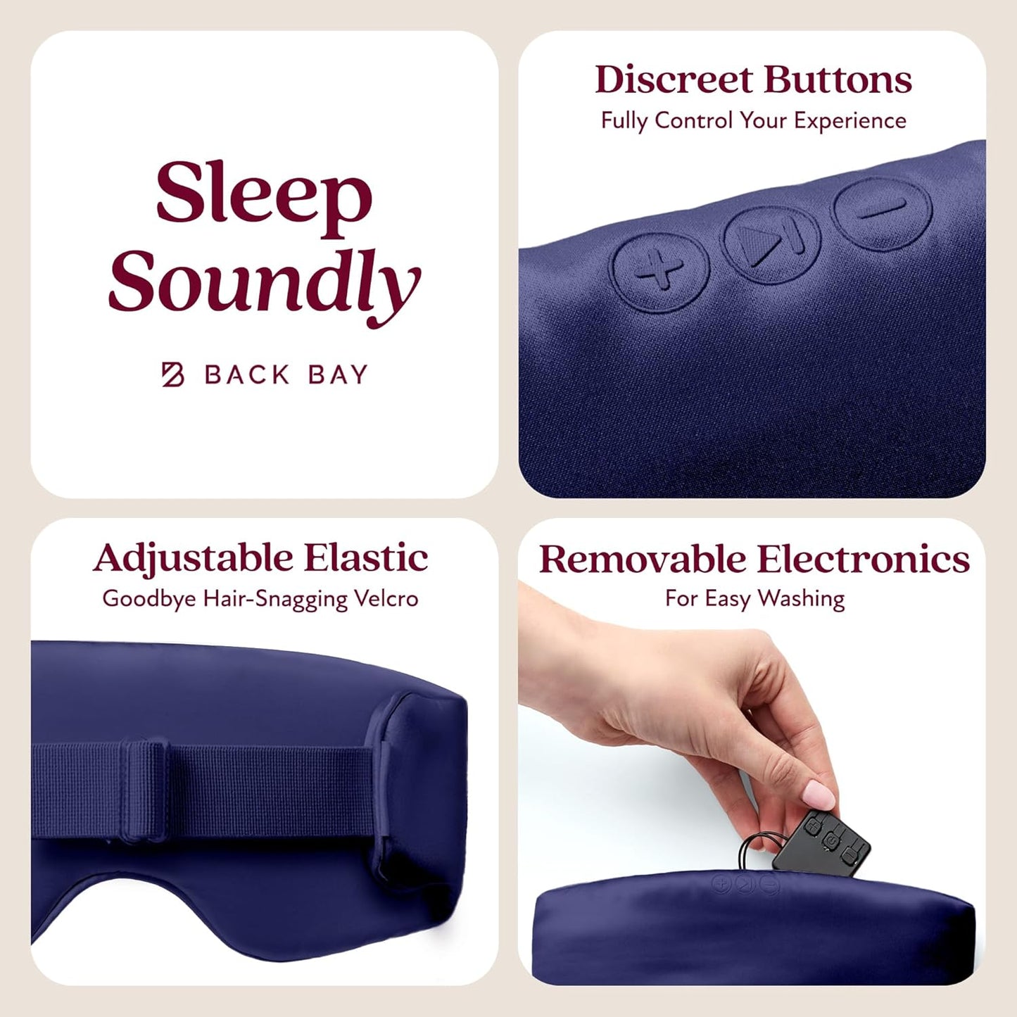 SilkSound 100% Mulberry Silk Bluetooth Sleep Mask, Skin-Friendly Sleeping Eyemask with Bluetooth Sleep Headphones, Silk Eye Mask Headphones with Small Side Speakers, White Noise Head Phones Ear Muffs