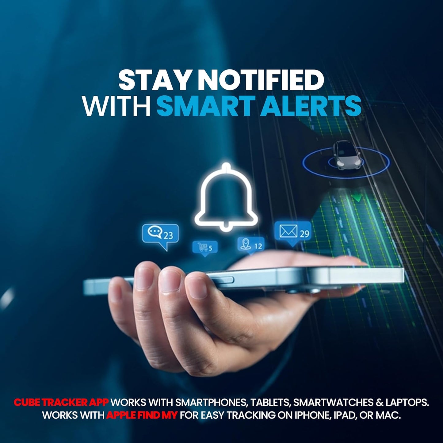 Cube Pro GPS Tracker for Vehicles with Built-in 1 Year Battery - IP67 Waterproof Real Time GPS Tracker for Cars - iOS & Android Compatible - Hidden Magnetic Tracking Device for Cars, Fleets, Trailers