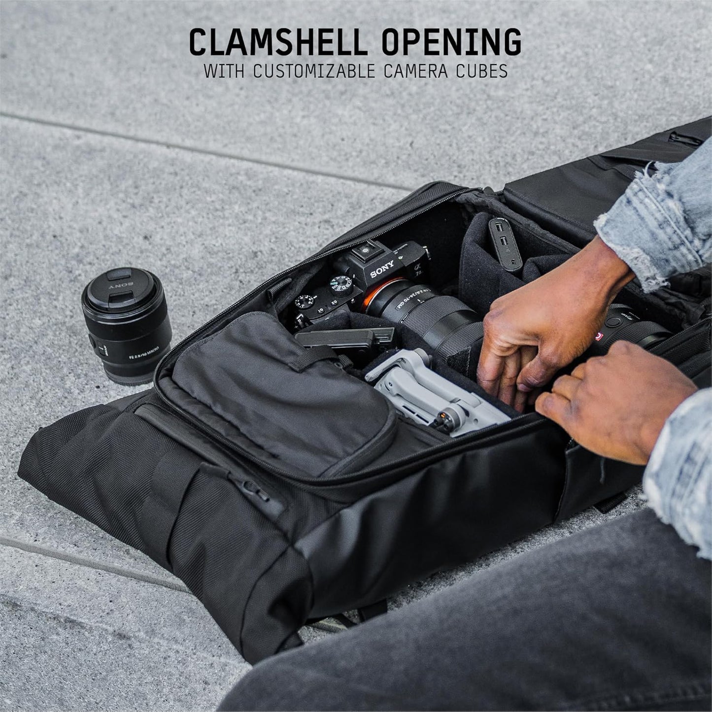 WANDRD PRVKE Lite: Weather-Resistant Travel & Camera Backpack with Laptop Sleeve, Quick Side Access, Clamshell Opening – Ideal Photography & Travel Bag