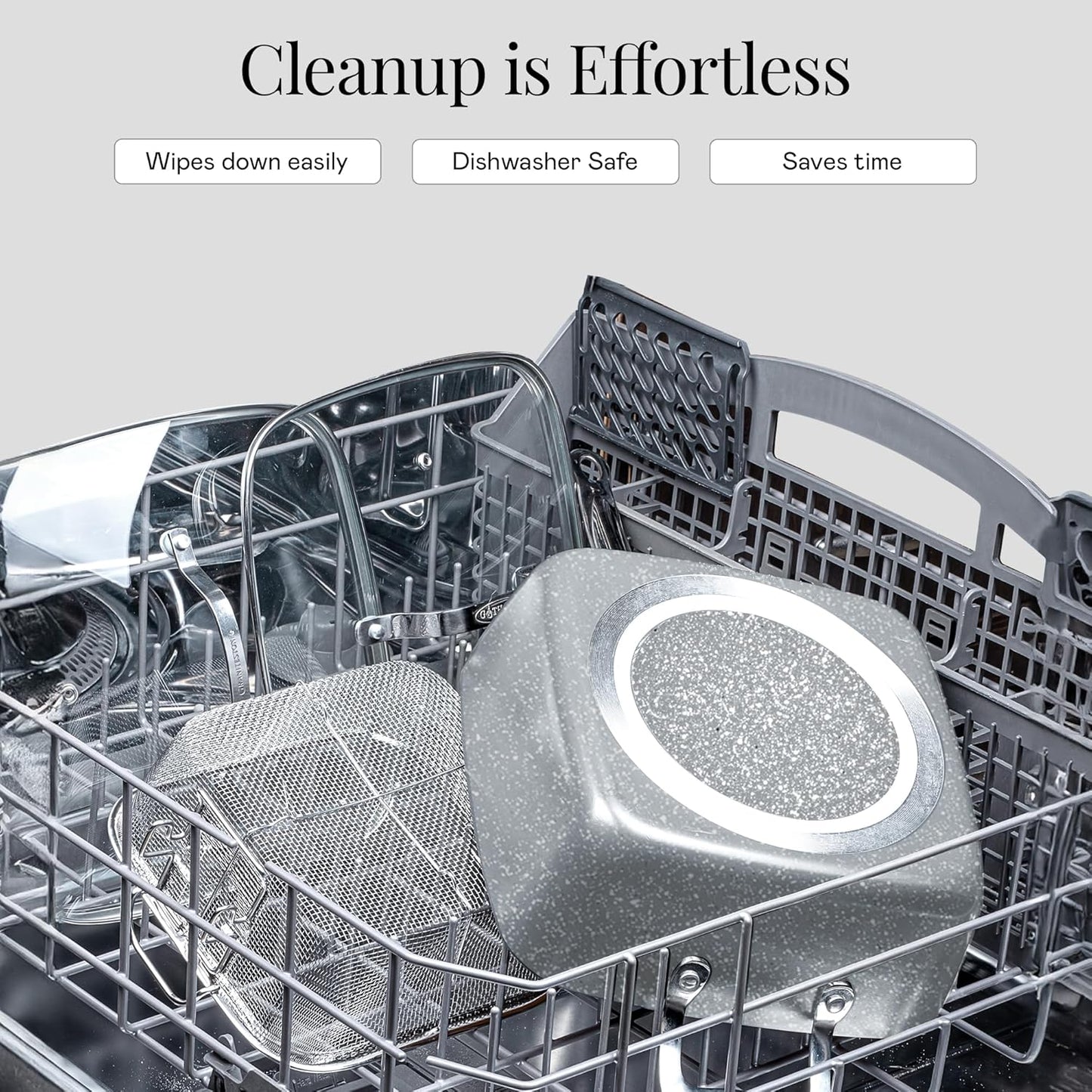 Granitestone 20 Pc Ceramic Cookware Set Nonstick, Complete Pots and Pans Set Non Stick for Kitchen with Bakeware, Cooking Utensils & Steamer, Non Toxic Made Without PFOA PFOS, Oven & Dishwasher Safe