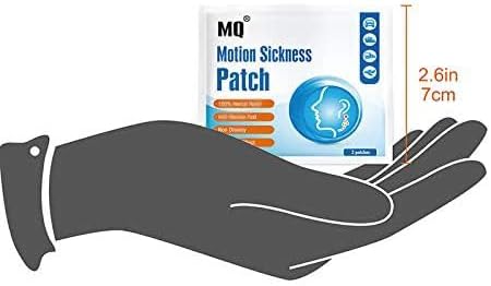 MQ Motion Sickness Patch,30 Count,Non Drowsy Sea Sickness Patches Behind Ear for Cruise Ship Travel, Waterproof Car Sick Patches Fast Acting & Long Last 72H