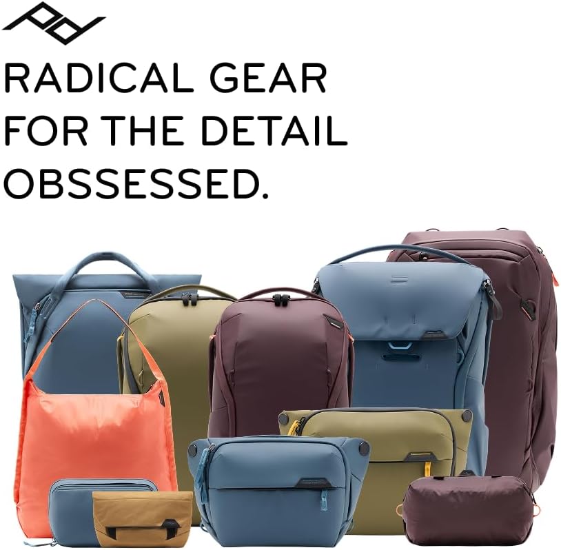 Peak Design Field Pouch V2, Eclipse, 2-in-1 Organizer and Sling Bag, Adjustable Shoulder Strap and Integrated Belt Loops, Weatherproof Nylon Canvas, Organizer Pouch or Carry Bag for Men and Women