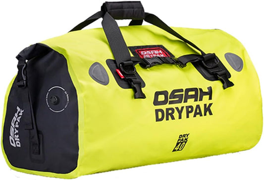 Waterproof Duffel& Luggage Bag - Motorcycle Dry Bag Tail Saddle Bags with Roll Top Closure,Large Storage Space,for Camping, Kayaking, Fishing & Traveling(JungleGreen, 40L)