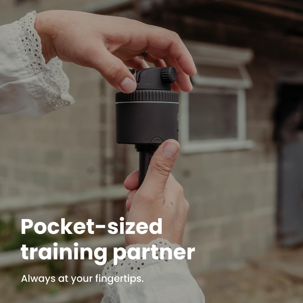 Pivo Equestrian Silver Essential Pack, Auto Face, Body, Horse Phone Tracking Holder, Ai-Powered 360° Rotation, Remote Control for Hands-Free Video Recording with Smart Mount, Travel Case & Tripod