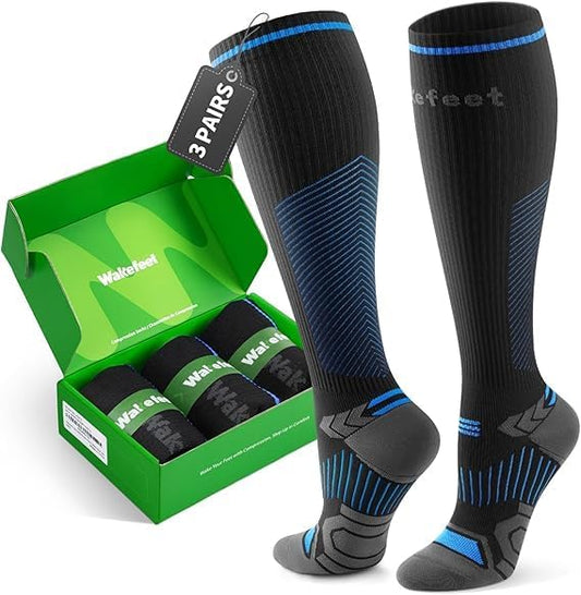 Compression Socks for Women Men 3 Pairs, Compression Stockings, Fragrance Flight Socks for Travelling Sitting