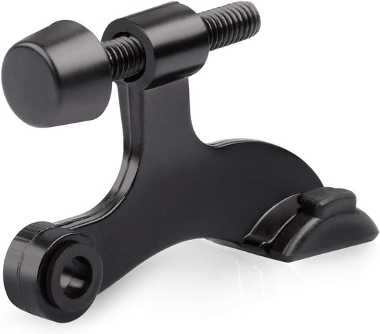 HOMOTEK 36 Pack Hinge Pin Black Door Stopper,Adjustable Deluxe Heavy Duty Door Stopper 2-1/2"x1-3/4”,with Black Rubber Bumper Tips