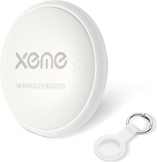 Key Finder, Bluetooth Tracker Locator Pairs with Apple Find My (iOS only), Item Locator Smart Tracker Tag for Keys/Luggage/Wallet, etc. (WHITE-1PCS)