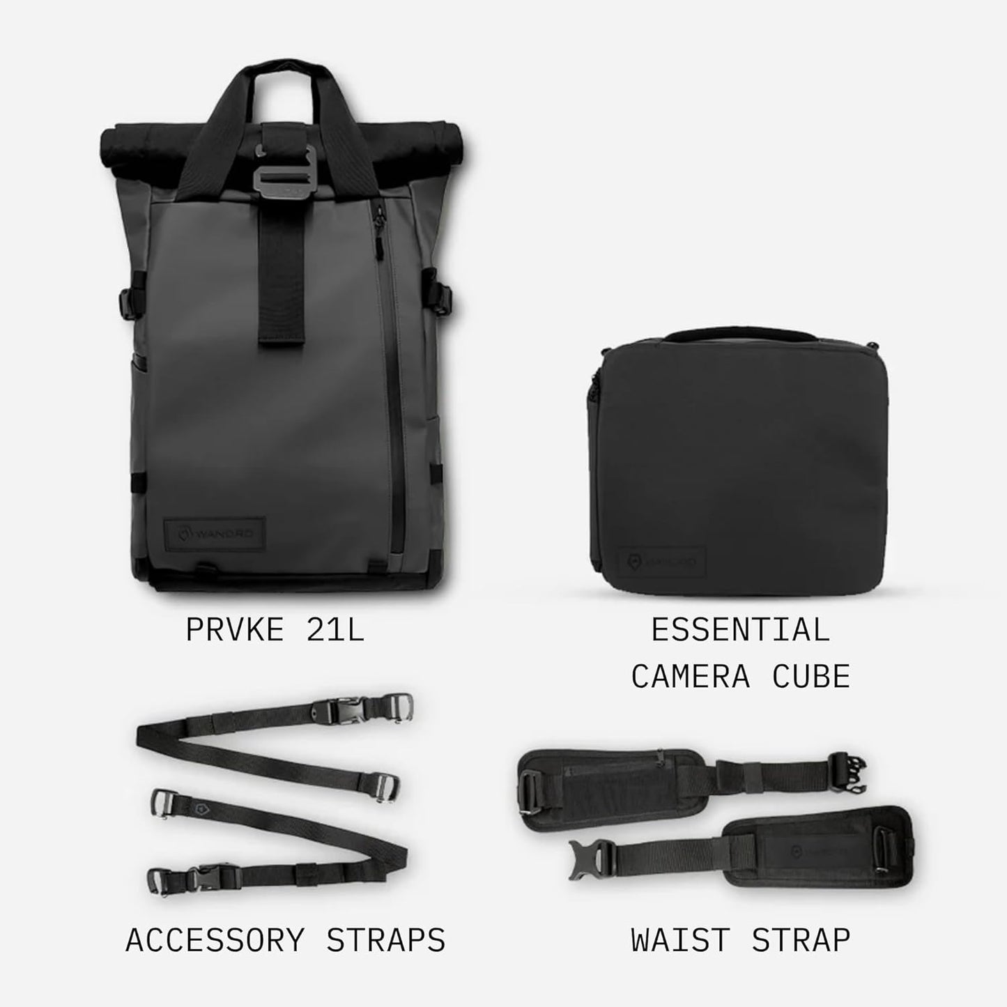 WANDRD PRVKE 21L, V3 Photography Bundle: Weather-Resistant Travel & Camera Backpack with Laptop Sleeve, Quick Side Access, Clamshell Opening – Ideal Photography & Travel Bag
