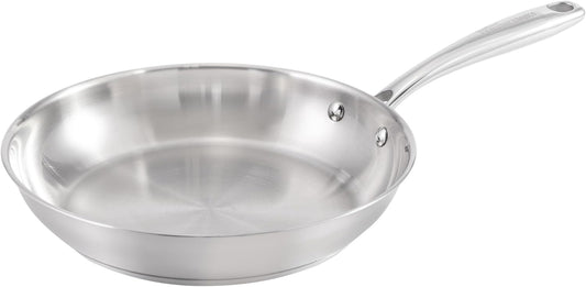 Guy Fieri's Flavortown 10.3" Stainless Steel Frying Pan - Tri-Ply Base with Stainless Stay Cool Handles, Oven Safe up to 500°F, Induction Cooktop Compatible, Versatile Cookware for Every Kitchen