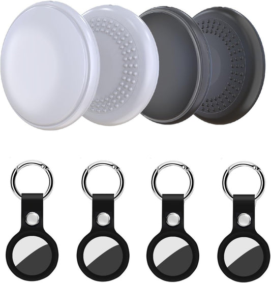 Key Finder, Bluetooth Tracker Tag, Works with Find My (iOS Only),Sound Location, Key Locator Tracker for Luggage, Suitcase, Wallet, Pet, Kid 4 Pack