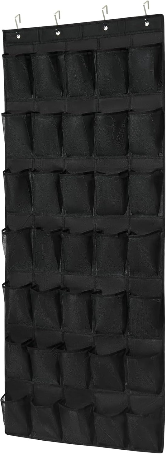 35Large Pockets Over The Door Shoe Organizer, Mesh Pockets Shoe Holder Rack, Capacity Shoe Hanging Storage，door shoe rack With 4 Metal Hook.