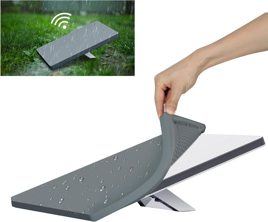 Starlink Mini Protective Cover Case, Starlink Mini Accessories Silicone Protective Case for Starlink Mini Dish Grey