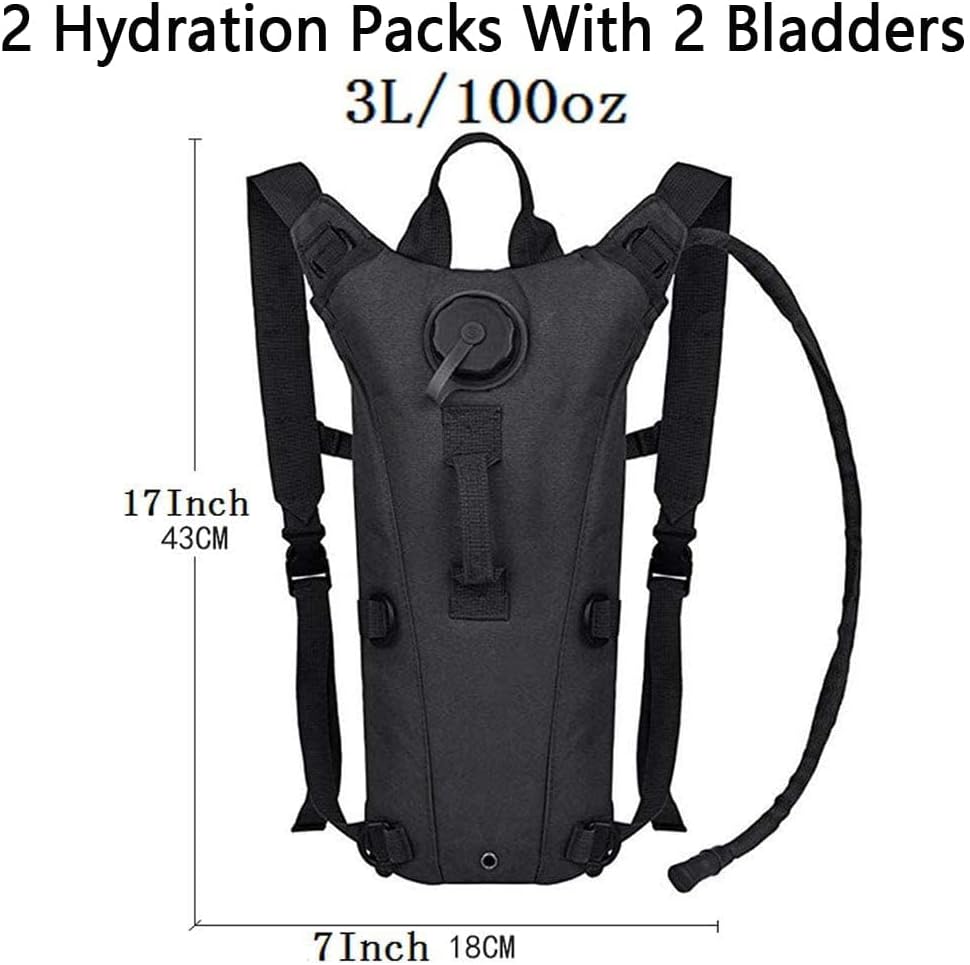 ATBP Running Hydration Vest Pack Tactical 3L Water Bladder Backpack Bag for Cycling Marathon Hiking Daypack Men & Women