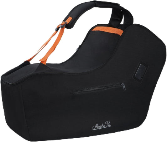 Infant Car Seat Travel Bag for Airplane Compatible with UPPAbaby MESA V2 and Base, Fits Nuna Pipa Car Seat and Base, Car Seat Carrier for Air Travel, Padded Carseat Cover for Airplane Travel