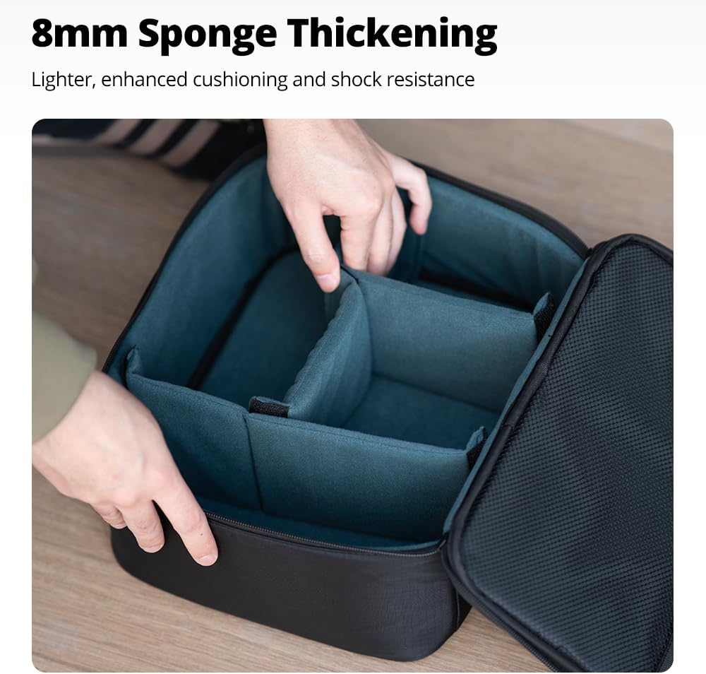 AMBITFUL Carrying Bag Zoom P7 for Photography Equipments with Large Capacity, Multi-functional Storage Case for Mini Drone and Other Accessories,with Thick Sponges and Interial Mesh Layer