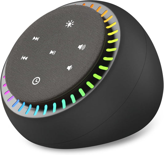 DreamSky Sound Machine for Sleep, White Noise for Sleeping Adults & Baby, Brown Noise Fan for Office Privacy & Noise Canceling, 26 Sounds & RGB Night Light, USB-C Powered for Home Travel