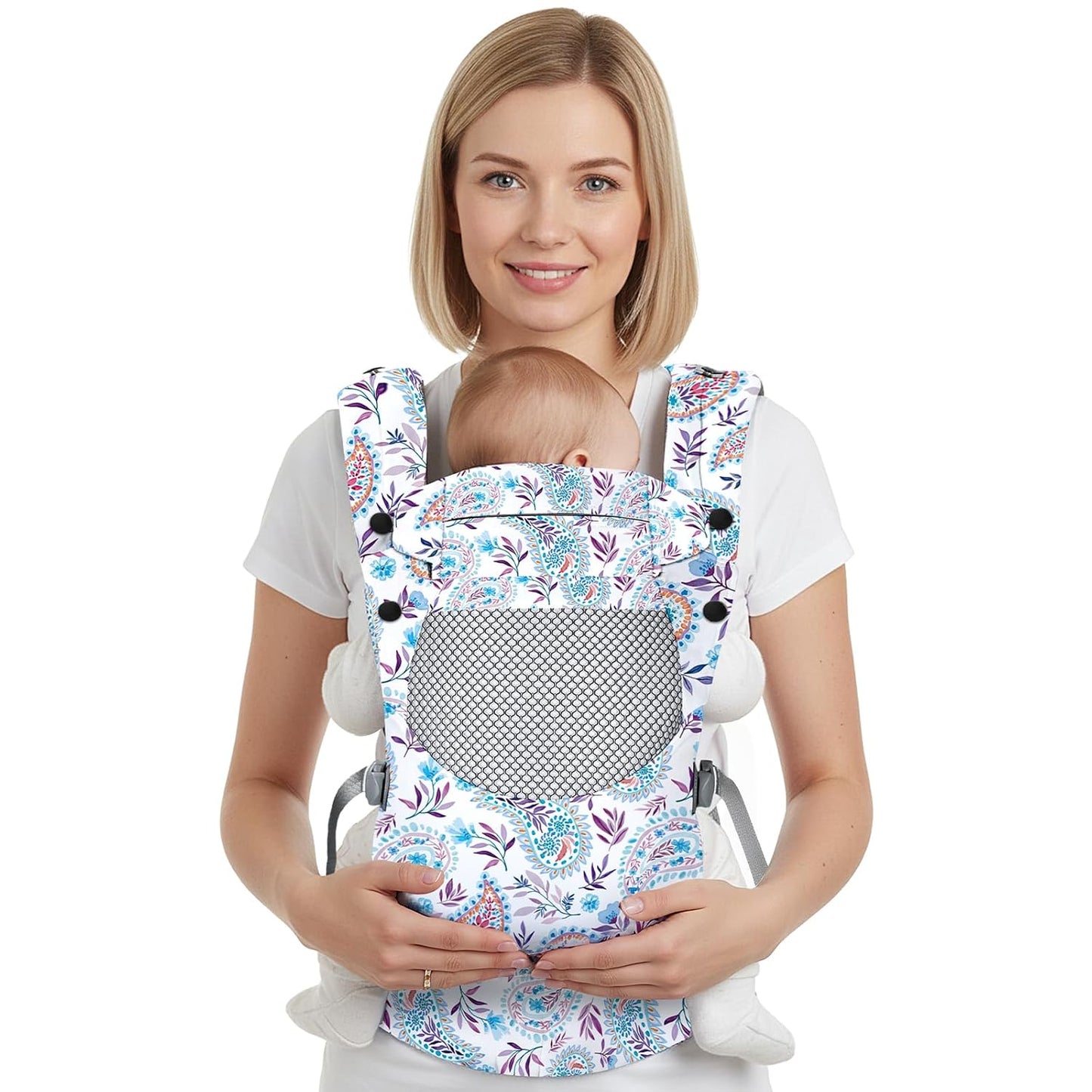 Newborn Baby Front Carrier Backpack, Toddler Baby Body Carrier, 7-66 Lbs Ergonomic Design, Lumbar Support, Lightweight