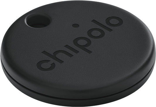 Chipolo ONE Spot - Key Finder, Bluetooth Tracker for Keys, Bag - Works with The Apple Find My app (only for iOS) (Almost Black)