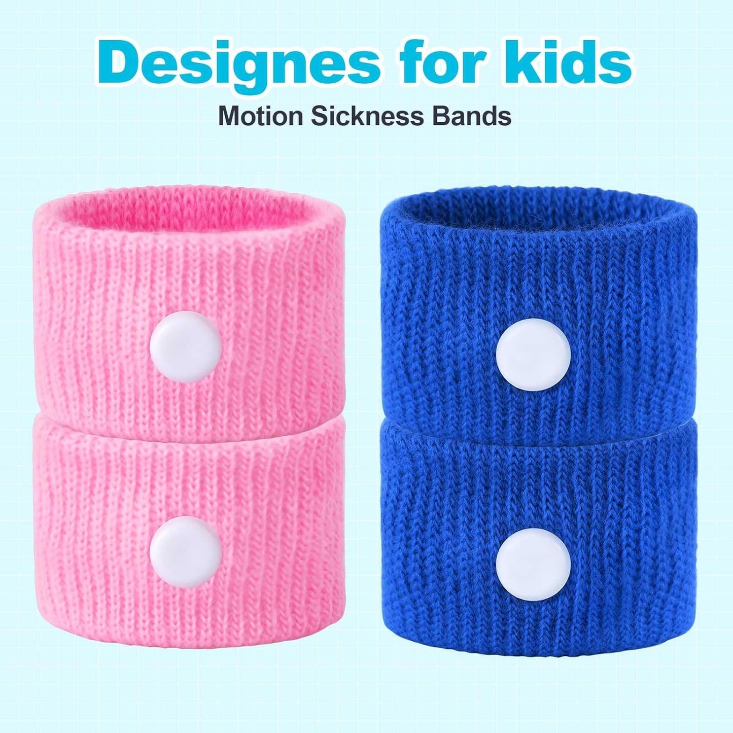 LYJEE Motion Sickness Bracelets for Adults and Kids Motion Sickness Bands Nausea Relief for Pregnant Women Acupressure Nausea Relief for Car, Sea, Air Sickness