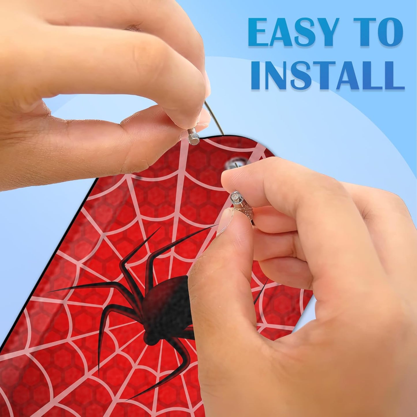 2 Pack Luggage Tags with Spider On Spider Web for Suitcases, Spider Web PU Leather Luggage Tag Accessories Privacy Cover ID Label with Stainless Steel Loop for Travel Bag for Women Girls Teens