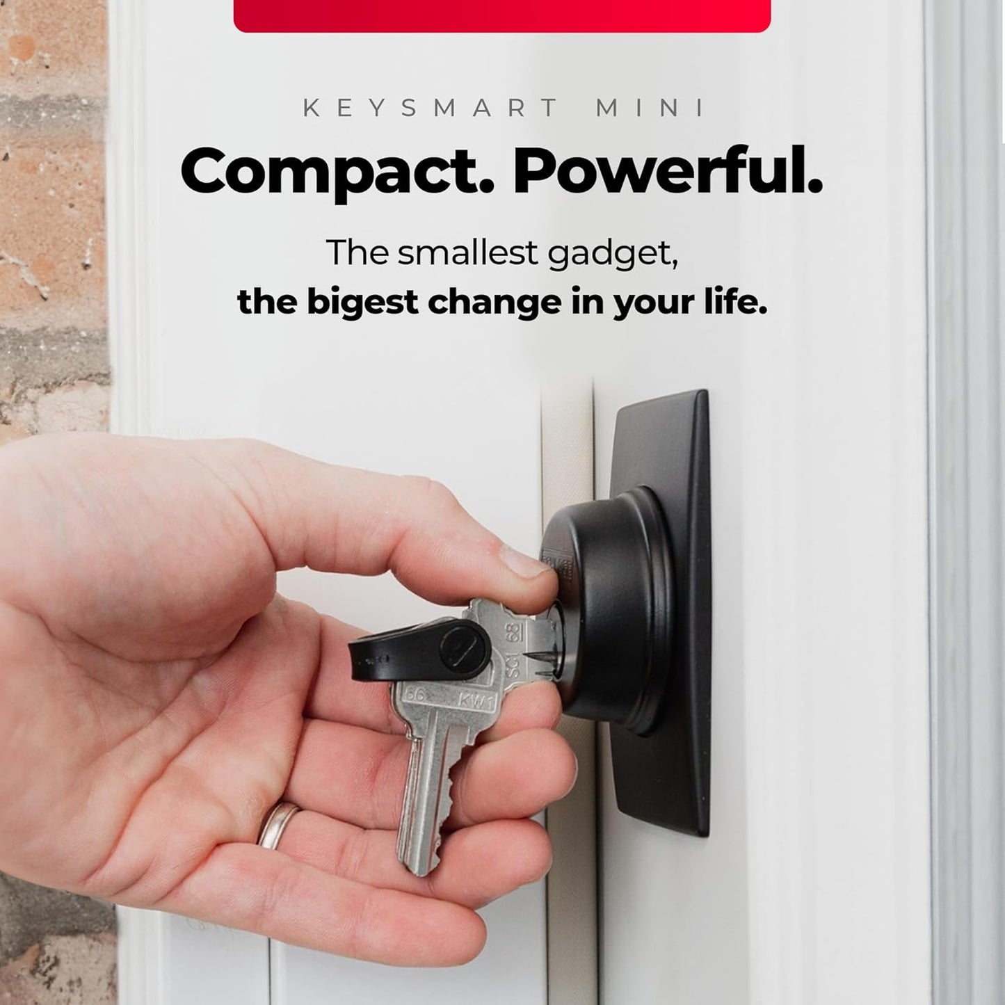 KeySmart Keychain Key Holder - Compact Key Organizer for Key Chain, EDC Key Chains, Key Ring Keychains