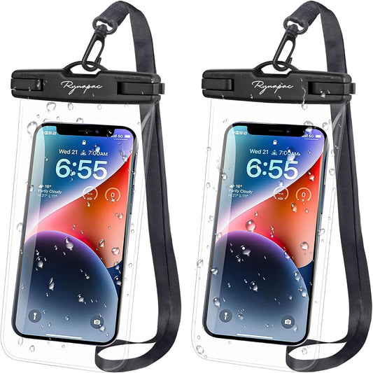 Waterproof Phone Pouch Bag - 7.5in Waterproof Phone Case for Beach Travel Must Haves, IPX8 Cellphone Dry Bag with Lanyard for iPhone 16 15 Pro Max Galaxy S25 Pixel 8a, Cruise Essentials