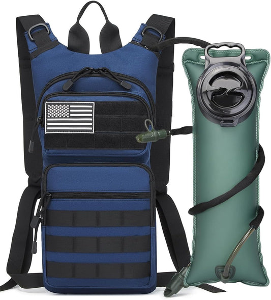 ATBP Insulated Water Hydration Pack Bag with 3L TPU Bladder Tactical Molle Hydration Backpack for Hiking Cycling Running