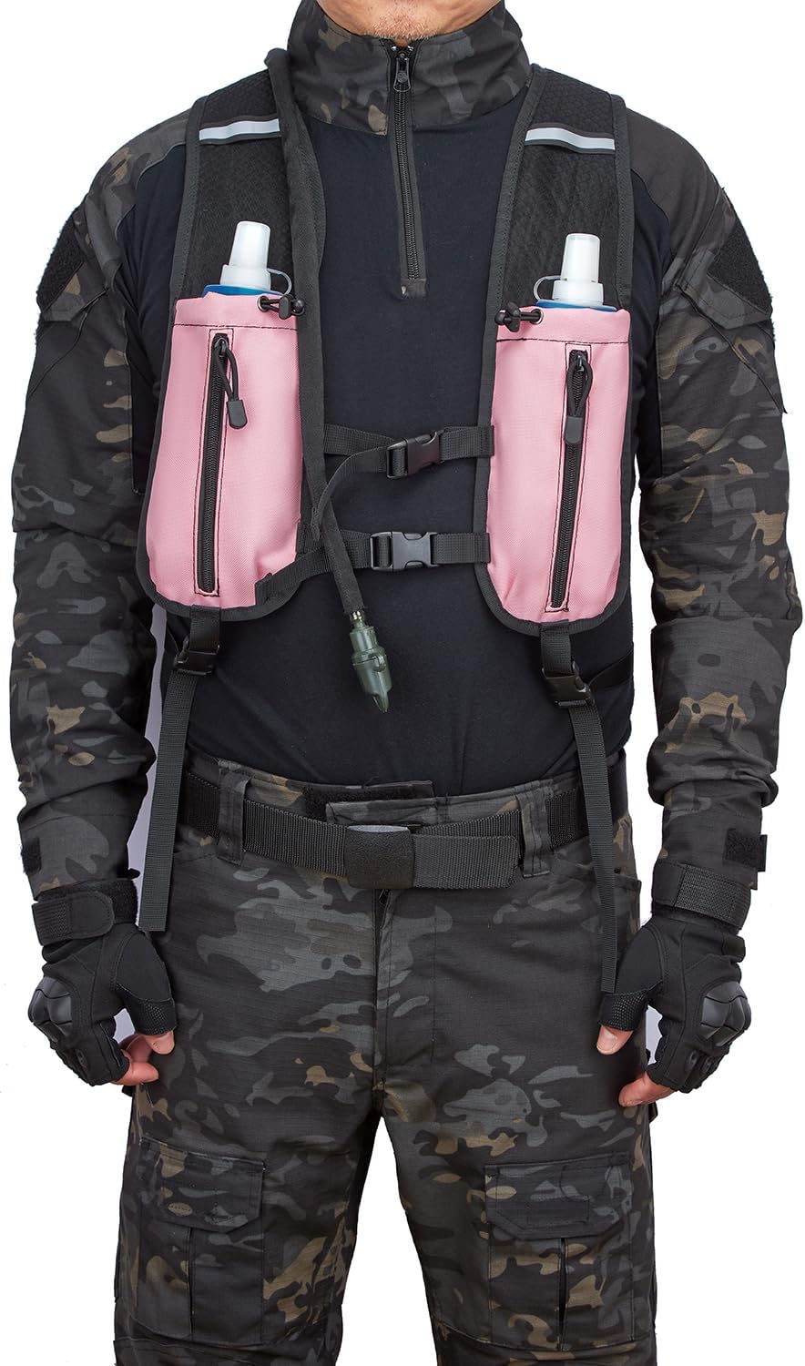 ATBP Running Hydration Vest Pack Tactical 3L Water Bladder Backpack Bag for Cycling Marathon Hiking Daypack Men & Women