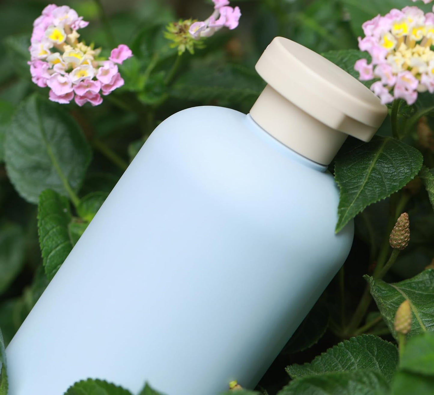 ASEVAT 10oz 4Pcs Plastic Refillable Travel Shampoo & Conditioner Bottles With Flip Cap