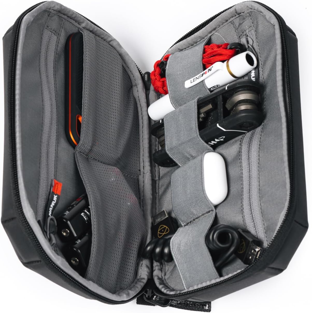NANUK N-CUBIK T3 Padded Case Travel Organizer Pouch for Electronics, Cables, Photography, Phones, Cords, Earphones and More (9.4 x 6.3 x 2.8')