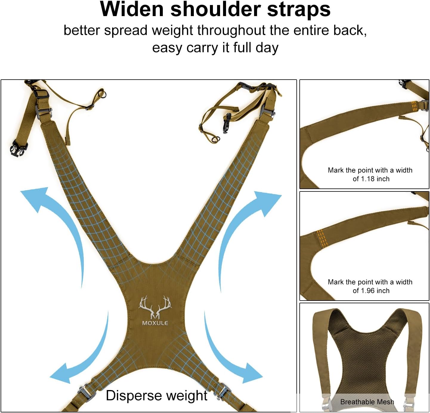 Binocular Harness Chest Pack: Bino Case with Rangefinder Pocket