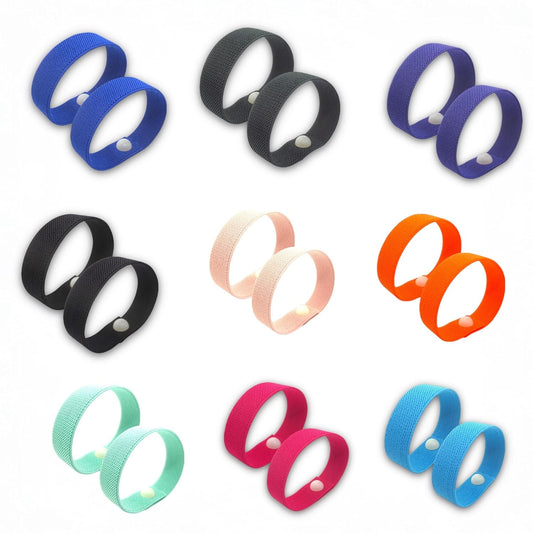 Motion Sickness Relief Acupressure Wristbands for Kids and Adults – Waterproof, Slip-On, Nausea Relief, Motion Sickness, Travel (2 Pack) (Pink, X-Large 9)