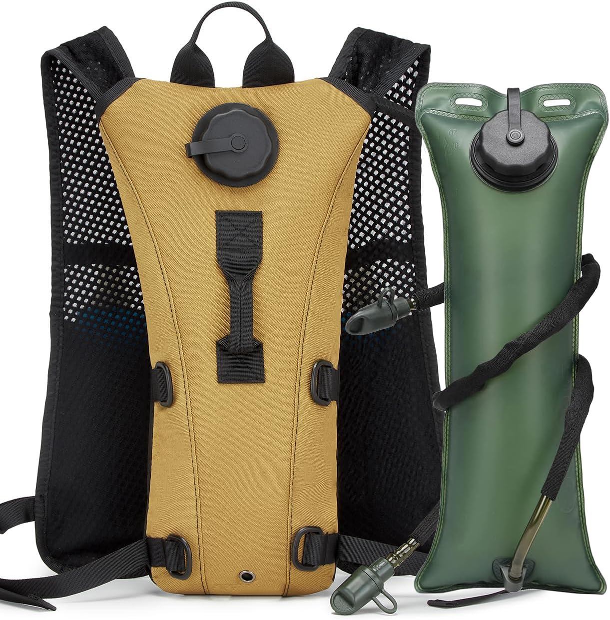 ATBP Running Hydration Vest Pack Tactical 3L Water Bladder Backpack Bag for Cycling Marathon Hiking Daypack Men & Women