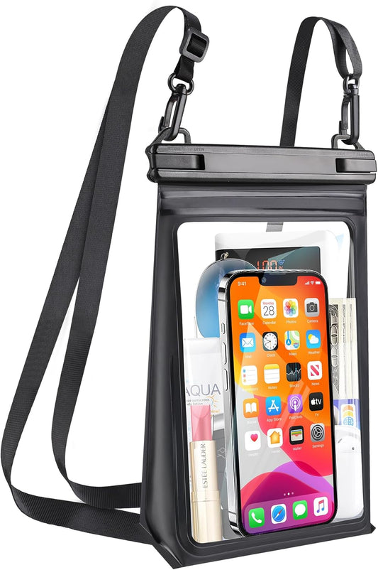 Large Capacity Waterproof Phone Pouch, Floating Dry Bag for iPhone 16 13 12 11 Pro Max Galaxy S22 S21 Waterproof Bag Sunscreen Glasses Storage Dry Pouch for Swimming Rafting Boating