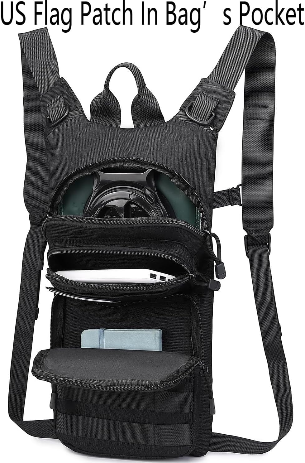 ATBP Insulated Water Hydration Pack Bag with 3L TPU Bladder Tactical Molle Hydration Backpack for Hiking Cycling Running