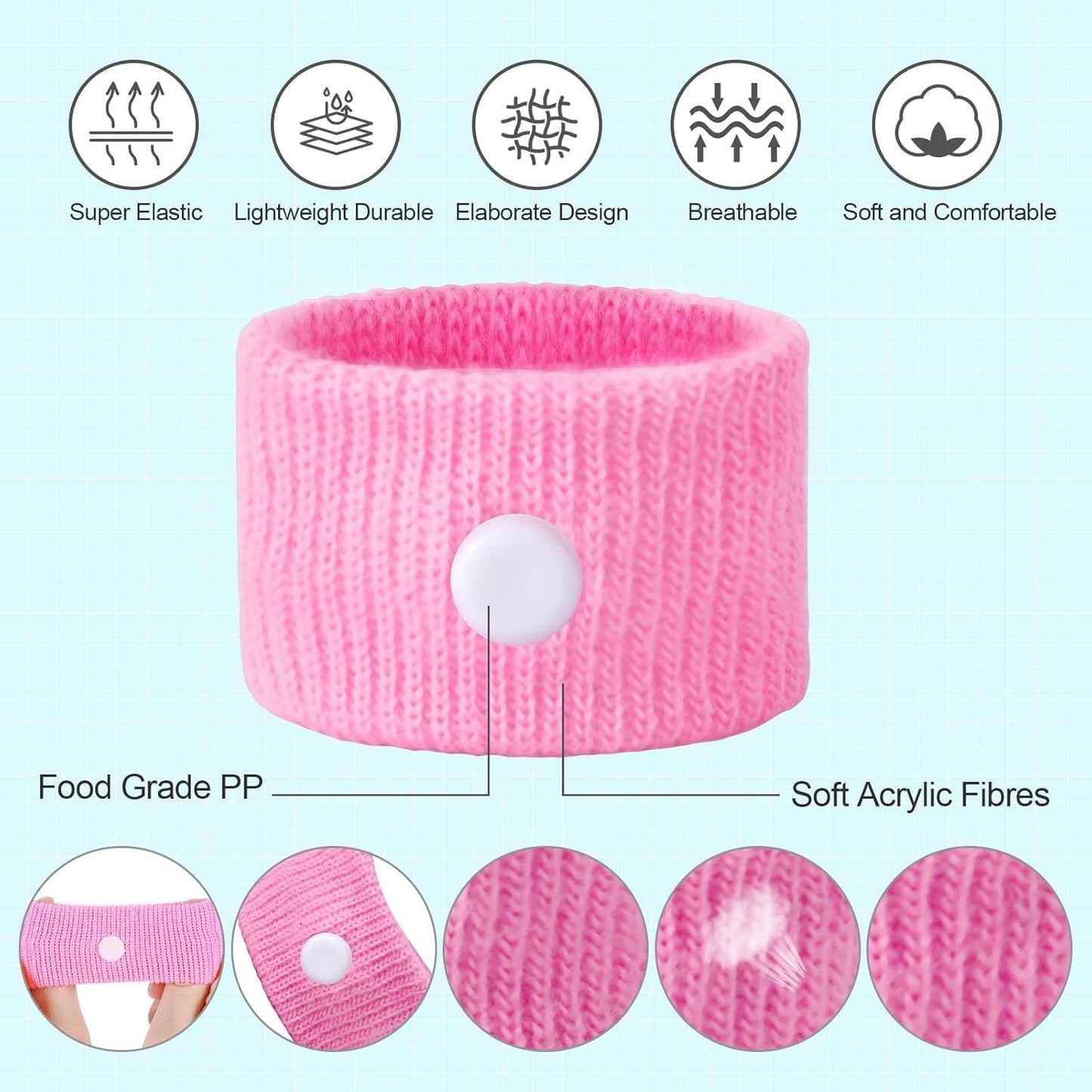 LYJEE Motion Sickness Bracelets for Adults and Kids Motion Sickness Bands Nausea Relief for Pregnant Women Acupressure Nausea Relief for Car, Sea, Air Sickness