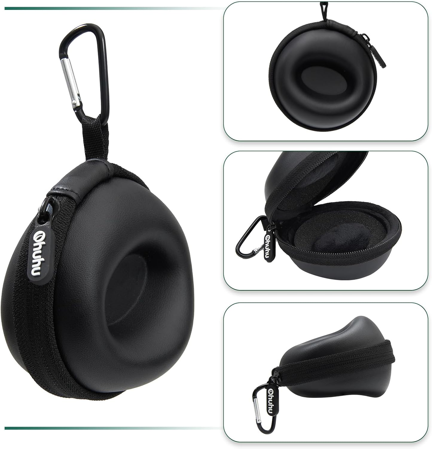 Ohuhu Watch Travel Case for Men Portable Single Watch Box and Storage Organizer for Wristwatches and Smart Watches Heightened Version up to 56mm Men Women for lover Fathers Day