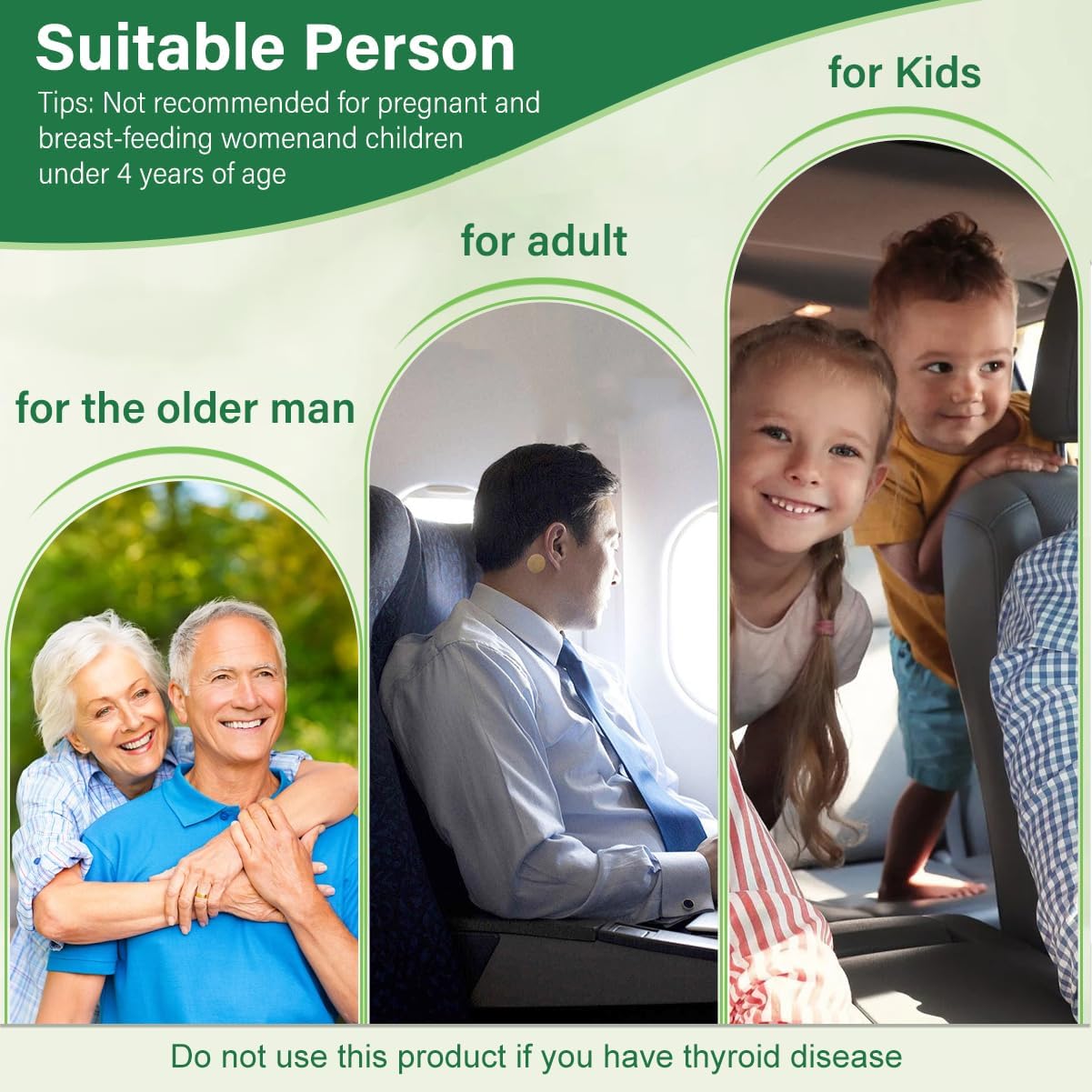 Motion Sickness Patches, Sea Sickness Patch with Waterproof and Non Drowsy 24 Count