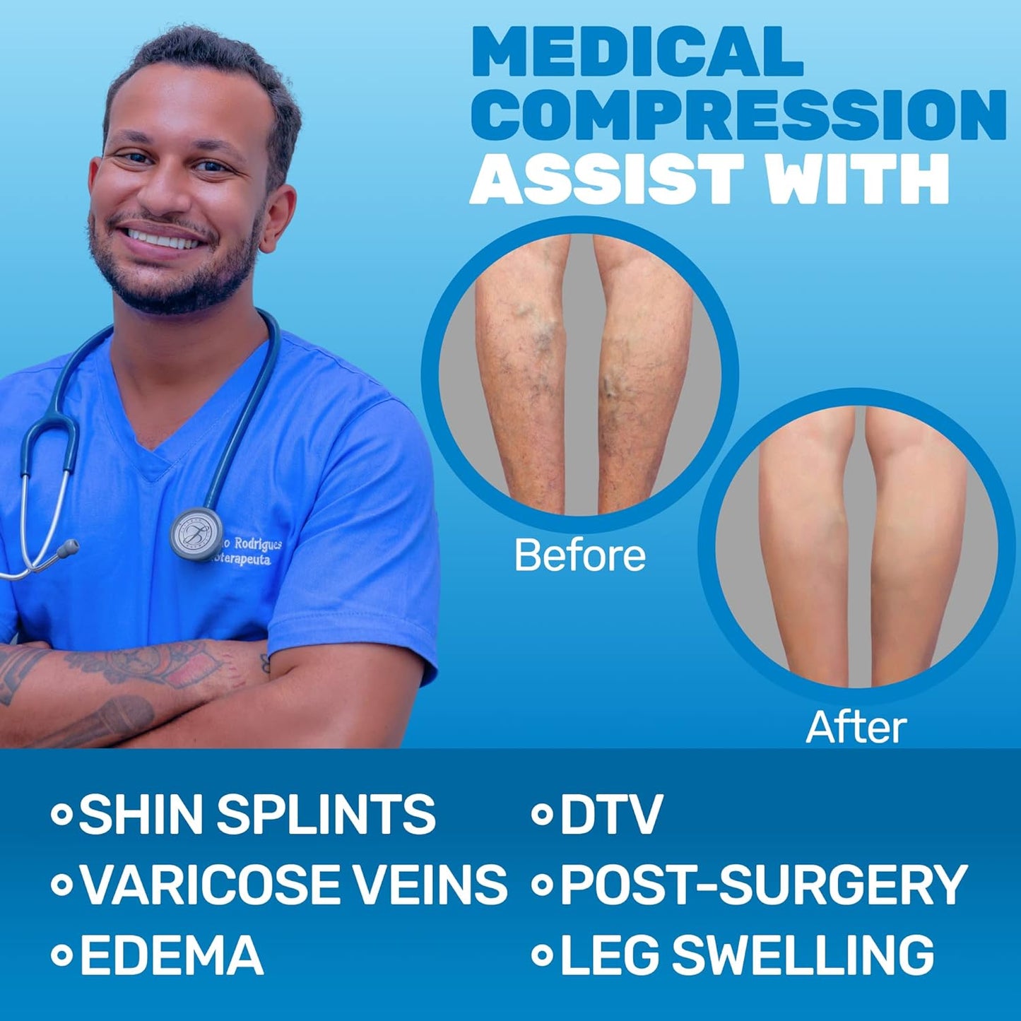 (3 Pairs - Closed Toe) Made in USA - Plus Size Compression Stockings for Women 15-20mmHg - Womens Sheer Compression Knee High for Varicose Veins, Swelling, Pain Relief - Beige, 2X-Large - A101BE5-3