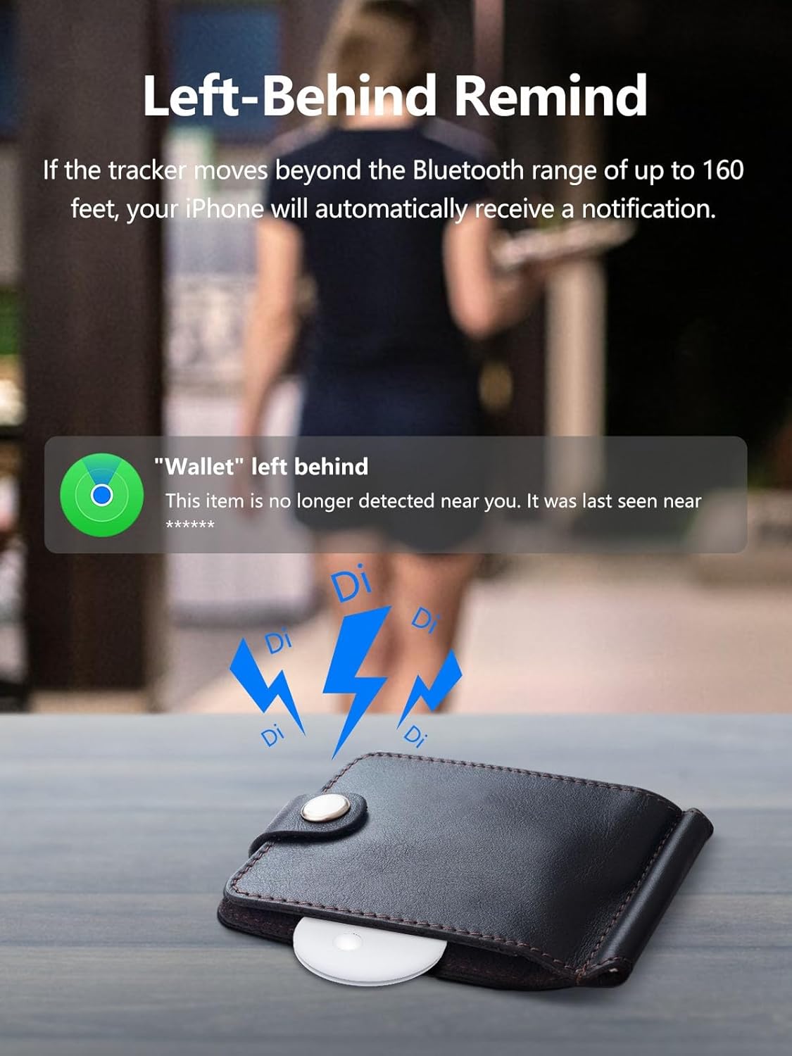 Tracker Tags, Item Finder Work with Apple Find My (iOS Only), Tracking Device Locator Smart Tag for Luggage, Keys, Wallet, Bike, Pets, Bags (White, 2 Pack)