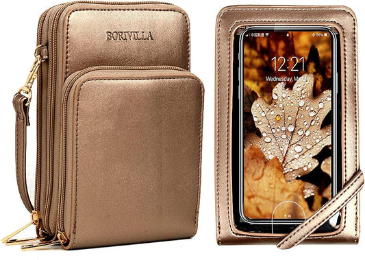 Crossbody Cellphone Purse Women Touch Screen Bag RFID Blocking Wallet Handbag Shoulder Strap
