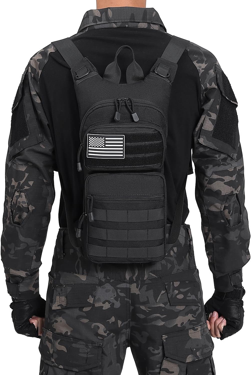 ATBP Insulated Water Hydration Pack Bag with 3L TPU Bladder Tactical Molle Hydration Backpack for Hiking Cycling Running