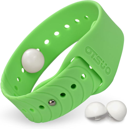 Nausea Relief Wristband for Motion and Sea Sickness | Anti-Nausea Acupressure Bands for Morning Sickness | Sea Bands for Motion Sickness Relief. (Lime)